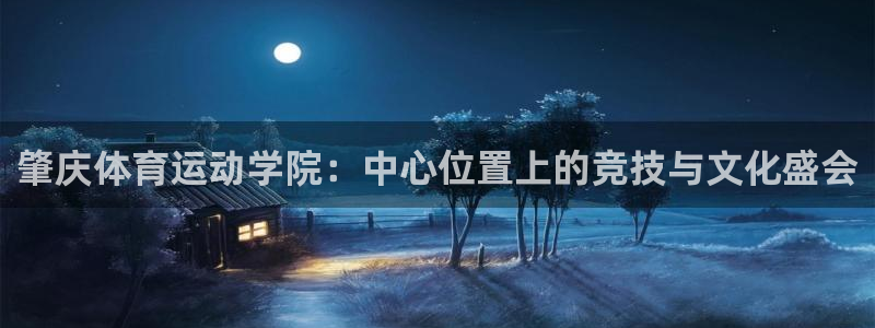 必一运动体育：肇庆体育运动学院：中心位置上的竞技与文化盛会